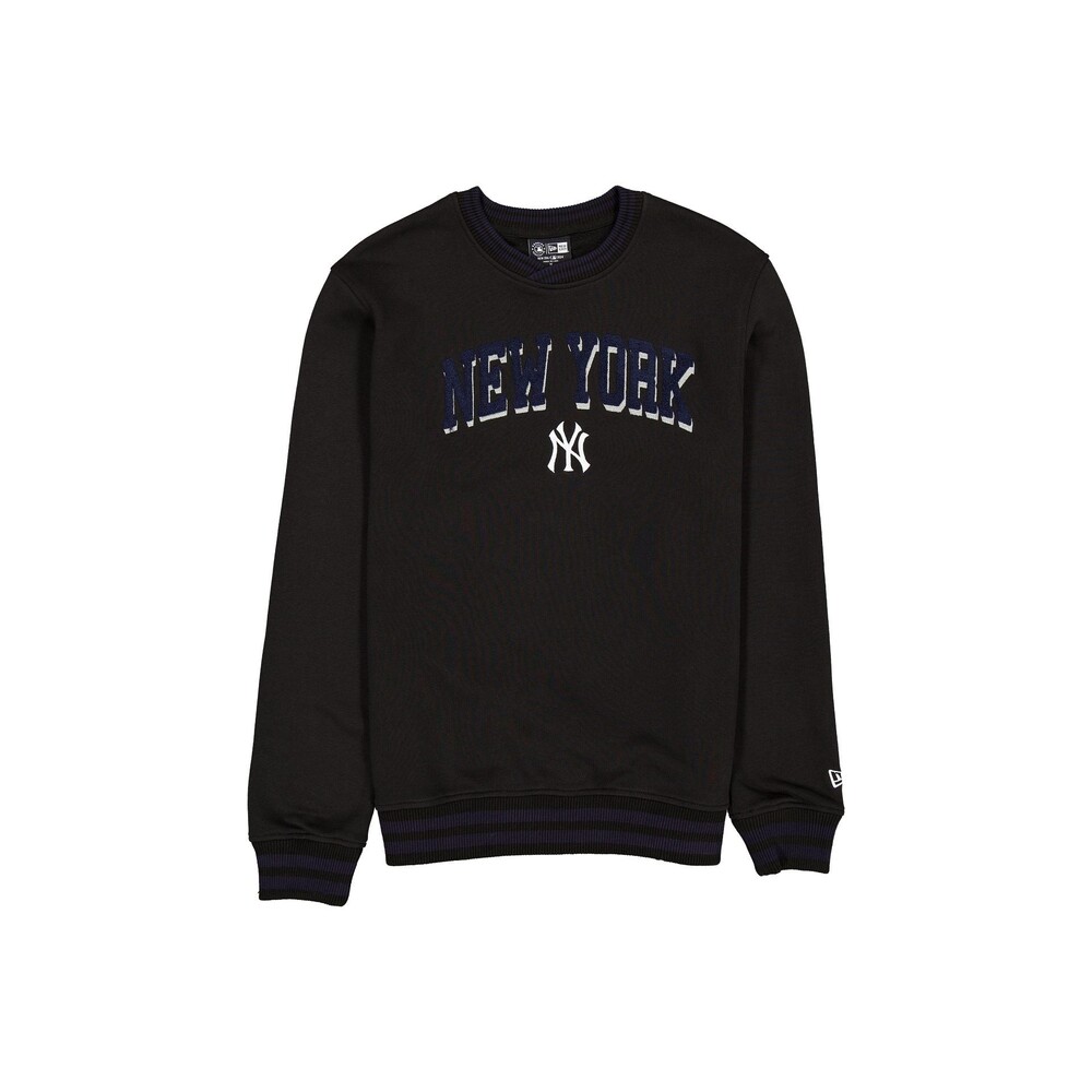 New Era New York Yankees Sport Night Black Crewneck - Size S